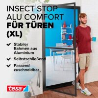 tesa Fliegengitter INSECT STOP COMFORT Alu-Tür anthrazit 1,2 x 2,4 m