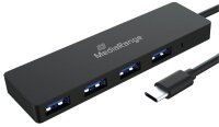 MediaRange USB-Hub MRCS508 4-fach schwarz