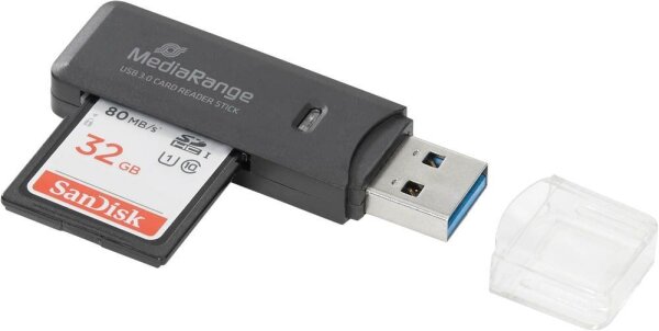 MediaRange MRCS507 Multi-SD, MultiMediaCard-Kartenleser schwarz