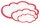 magnetoplan Moderationskarten weiß/rot 23,0 x 14,5 cm, 20 Blatt