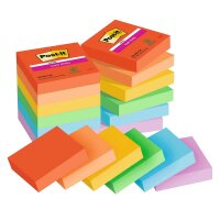 Post-it® Super Sticky Playful Haftnotizen extrastark...