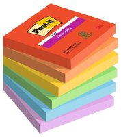 Post-it® Super Sticky Playful Haftnotizen extrastark...