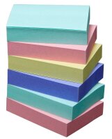 Post-it® Recycling Notes Rainbow Haftnotizen farbsortiert, 6 Blöcke
