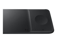 SAMSUNG Wireless Charger Trio Induktive Ladestation schwarz, Kabellänge: 1,0 m, 9 Watt