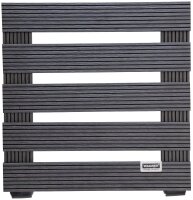 WAGNER® design yourself Pflanzenroller WPC GH 0500 Kunststoff anthrazit quadratisch 29,0 x 29,0 x 8,3 cm, 1 St.