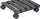 WAGNER® design yourself Pflanzenroller WPC GH 0500 Kunststoff anthrazit quadratisch 29,0 x 29,0 x 8,3 cm, 1 St.