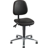 meychair Arbeitsdrehstuhl WF-TG-KL-ALU schwarz Kunstleder