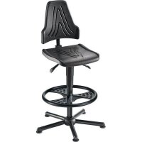 meychair XXL Arbeitsdrehstuhl W19-25-H-PU-FR3 schwarz