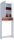 VCM my bath Waschmaschinenschrank Lona, 913840 weiß 1 Fachboden 64,0 x 27,0 x 182,0 cm