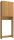 VCM my bath Waschmaschinenschrank Lona, 913842 buche 1 Fachboden 64,0 x 27,0 x 182,0 cm