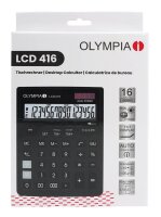 OLYMPIA LCD-416 Tischrechner schwarz