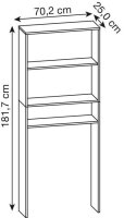 VCM my bath Waschmaschinenschrank Lona, 913841...
