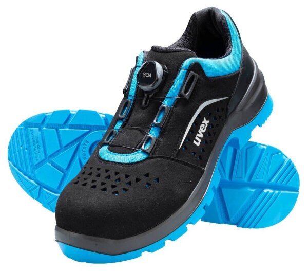 uvex unisex S1P Sicherheitsschuhe 2 xenova BOA 95582 schwarz Größe 45