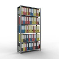 SCHULTE Weitspannregal-Set Multiplus 6 OH 17725+17728 silber 200,0 x 30,0 x 200,0 cm