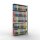 SCHULTE Weitspannregal-Set Multiplus 6 OH 17725+17728 silber 200,0 x 30,0 x 200,0 cm
