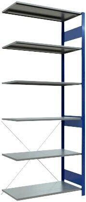 SCHULTE Anbauregal MULTIplus 150 12656-B enzianblau 100,0 x 50,0 x 250,0 cm