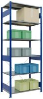SCHULTE Schwerlastregal MULTIplus 150 12661-B enzianblau 100,0 x 60,0 x 250,0 cm