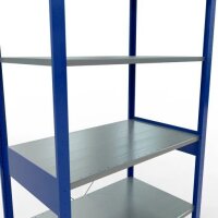 SCHULTE Schwerlastregal MULTIplus 150 12661-B enzianblau 100,0 x 60,0 x 250,0 cm