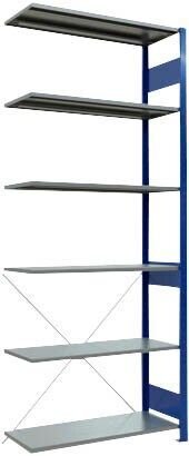 SCHULTE Anbauregal MULTIplus 150 12646-B enzianblau 100,0 x 40,0 x 250,0 cm