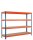 SCHULTE Schwerlast-Weitspannregal Z1 18273-N blau/orange 214,6 x 92,6 x 198,1 cm