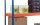SCHULTE Schwerlast-Weitspannregal Z1 18273-N blau/orange 214,6 x 92,6 x 198,1 cm