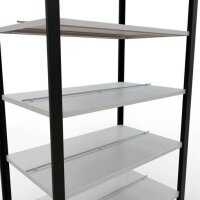 SCHULTE Schwerlastregal MULTIplus 150 36049-S schwarz/lichtgrau 100,0 x 60,0 x 230,0 cm
