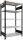 SCHULTE Schwerlastregal MULTIplus 150 36037-S schwarz/lichtgrau 100,0 x 60,0 x 180,0 cm