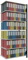SCHULTE Anbau-Schwerlastregal MULTIplus150 36052-S schwarz/lichtgrau 100,0 x 60,0 x 230,0 cm
