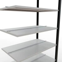 SCHULTE Anbau-Schwerlastregal MULTIplus150 36052-S schwarz/lichtgrau 100,0 x 60,0 x 230,0 cm