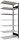 SCHULTE Anbau-Schwerlastregal MULTIplus150 36052-S schwarz/lichtgrau 100,0 x 60,0 x 230,0 cm