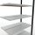 SCHULTE Anbau-Schwerlastregal MULTIplus150 36052-S schwarz/lichtgrau 100,0 x 60,0 x 230,0 cm