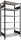 SCHULTE Schwerlastregal MULTIplus 150 36043-S schwarz/lichtgrau 100,0 x 60,0 x 200,0 cm