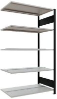 SCHULTE Anbau-Schwerlastregal MULTIplus150 36040-S schwarz/lichtgrau 100,0 x 60,0 x 180,0 cm