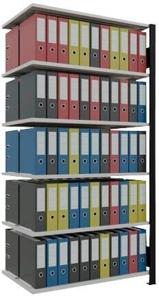 SCHULTE Anbau-Schwerlastregal MULTIplus150 36046-S schwarz/lichtgrau 100,0 x 60,0 x 200,0 cm