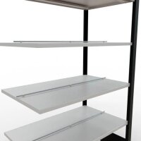 SCHULTE Anbau-Schwerlastregal MULTIplus150 36046-S schwarz/lichtgrau 100,0 x 60,0 x 200,0 cm