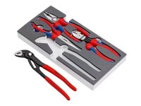 KNIPEX Zangen-Set Profi 00 20 01 V15, Länge: 18,0 + 16,0 + 25,0 cm, 5-tlg., 1 Set