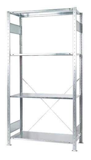 SCHULTE Schwerlastregal MULTIplus 150 Green 12750-4-CO2 silber 100,0 x 50,0 x 200,0 cm