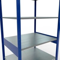 SCHULTE Schwerlastregal MULTIplus 150 12581-B enzianblau 100,0 x 80,0 x 250,0 cm
