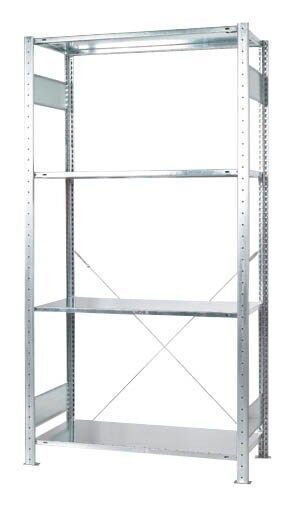 SCHULTE Schwerlastregal MULTIplus 150 Green 12740-4-CO2 silber 100,0 x 40,0 x 200,0 cm