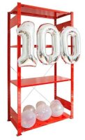 SCHULTE Schwerlastregal Jubiläum »100 Jahre Gebr. Schulte« 32650-4-3000 feuerrot 100,0 x 50,0 x 200,0 cm