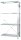 SCHULTE Anbauregal MULTIplus 150 Green 12745-4-CO2 silber 100,0 x 40,0 x 200,0 cm