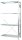 SCHULTE Anbauregal MULTIplus 150 Green 12755-4-CO2 silber 100,0 x 50,0 x 200,0 cm