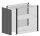 SCHULTE Thekenmodul MULTIplus Startmodul gerade, ohne Arbeitsplatte, lichtgrau, schwarz 105,6 x 78,0 x 100,7 cm