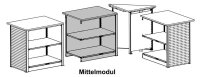 SCHULTE Thekenmodul MULTIplus Mittelmodul gerade, ohne...