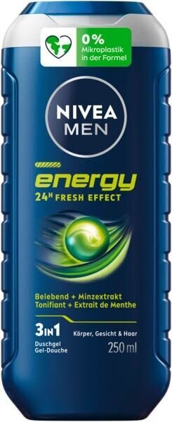 NIVEA MEN Energy Duschgel & Shampoo 250 ml