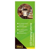 Idena 50125 LED Campinglampe schwarz, 1 St.