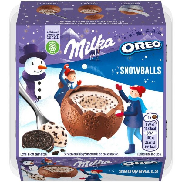 Milka Snowballs OREO Schokobonbons 4 St./112,0 g