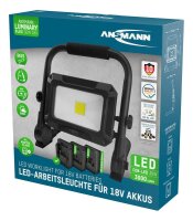 ANSMANN FL30W 18V LED Akku-Baustrahler schwarz 30 W