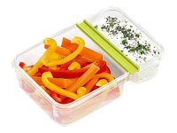 emsa Frischhaltedose CLIP & GO 5,8 cm hoch transparent 0,6 l, 1 St.