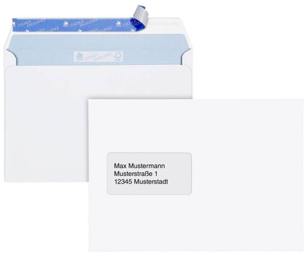 MAILmedia Briefumschläge Cygnus Excellence® DIN C5 mit Fenster hochweiß haftklebend 10 St.
